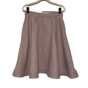 Ambali Paris Roughwood Charlotte A-Line Full Swing Skirt Wool Blend NWT Sz M(42)